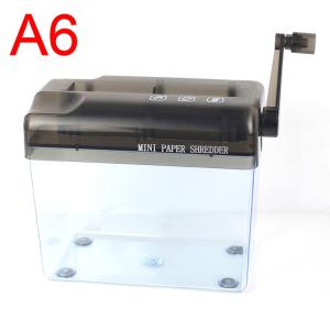 Portable A6 A4 Paper Hand Shredder Manual Straight Cut Home Office