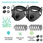 Reusable Half Face Cover Mask Respirator Anti Pollution Facepiece Sports Masks