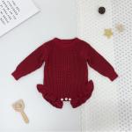 Children's Solid Color Class A Knitted Baby Onesie
