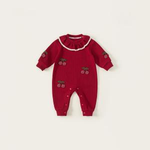 Sweet Ruffled Romper For Baby Girls