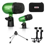5 Core Conga Mic Snare Tom Set Professional XLR Cardioid Condenser Instrument Microphone Kit