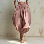 Women's Summer High-waisted Elastic-waist Bloomers