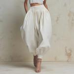 Women's Summer High-waisted Elastic-waist Bloomers