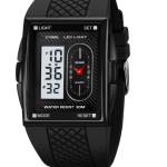 Simple Student Youth Fashion Trend Double Display Multi-functional Sports Waterproof Electronic Watch