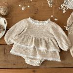 Korean-style Childrens Long-sleeved Printed Onesie