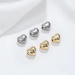 Double-sided Through-hole Heart Spacer Pendant For DIY Bracelet Jewelry