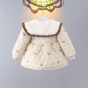 New Stylish Cotton-padded Coat For Baby Girls Childrens Quilted Winter Wear