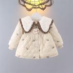 New Stylish Cotton-padded Coat For Baby Girls Childrens Quilted Winter Wear