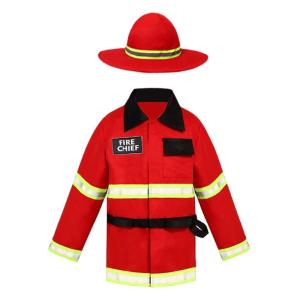 Halloween Children's Firefighter Costume Fire Truck Performance Outfit