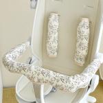 Babys Pure Cotton Thickened Stroller Pad Seat Cushion And Armrest Backrest