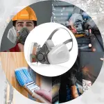 Halbe Gesicht Maske Atemgerät Staubmaske Für Holzbearbeitung Malerei Schweißen