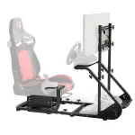 Enhanced And Stable Racing Wheel Cockpit, Compatible With Fanatec, PXN, Thrustmaster, And Logitech Adjustable Driving Simulators, Excluding Handbrake, Pedals, And Monitor -No Self Pick Up