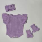 Instagram-style Baby Knitted Romper Autumnwinter Pure Cotton Warm Onesie
