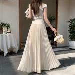 Elegant Chiffon Maxi Skirt With A Full Hemline