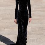 Elegant Velvet Bodycon Off-shoulder Pencil Skirt Womens Dress