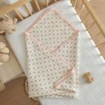 Baby Pure Cotton Three-layer Gauze Swaddle Blanket Bath Towel