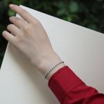 S925 Silver 13.2g Moissanite Tennis Bracelet, 40pcs D VVS1 Bezel Set, GRA Certified 16.5cm