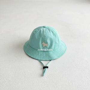 Baby Fisherman Hat With Small Spade Embroidery For Sun Protection