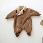 Baby One-piece Fleece Romper Thickened Onesie