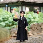 Childrens Yellow Japanese-style Kimono Set